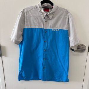 HUGO Straight Fit Button Down Shirt
